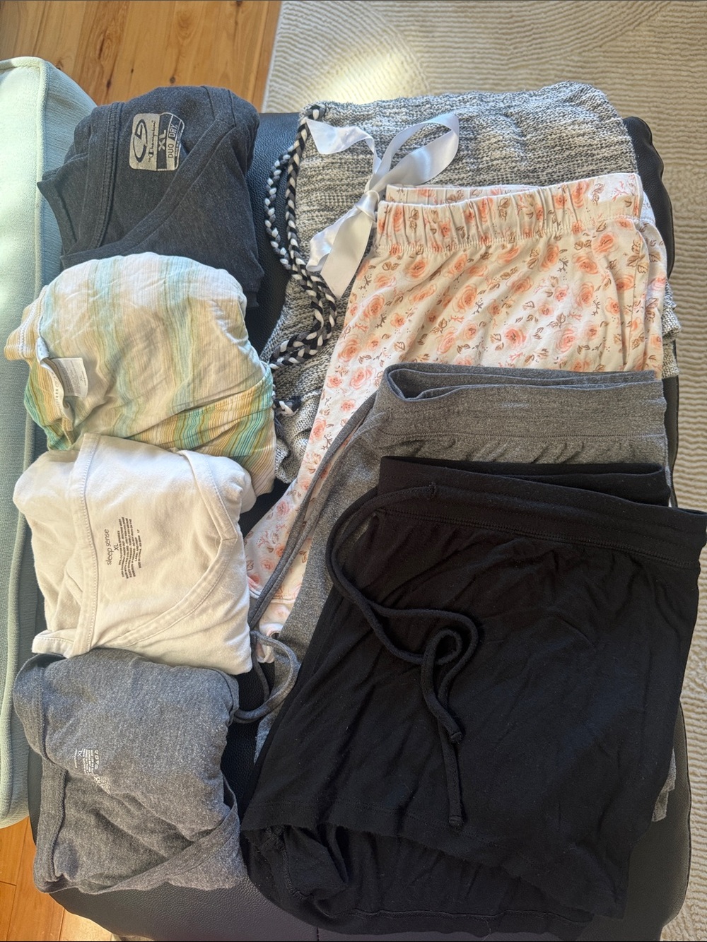 8 pc Cozy Women's Loungewear Set - Floral & Neutral Mix